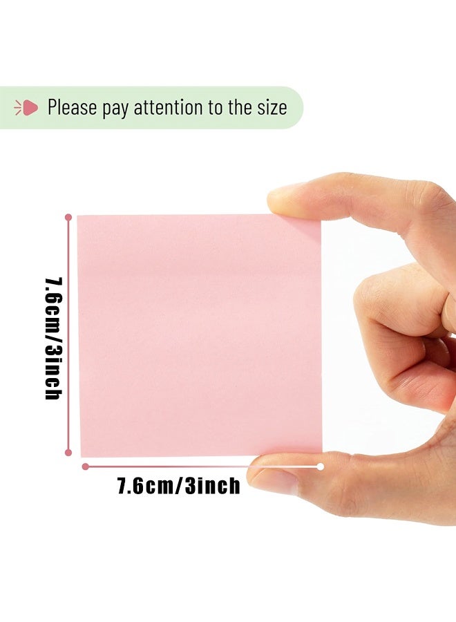 12 Pads Bulk Sticky Notes, Morandi Colors Self-Stick Aesthetic,for Office, School, and Home Organization, 3”x3” - Image 2